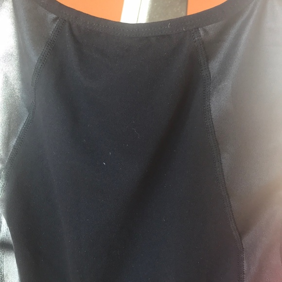 Fabletics corset style black lace up tank - Picture 14 of 16